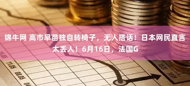 锦牛网 高市早苗独自转椅子，无人搭话！日本网民直言太丢人！6月16日，法国G